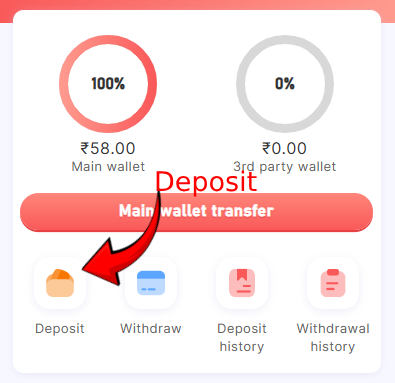 1 Lottery Deposit option